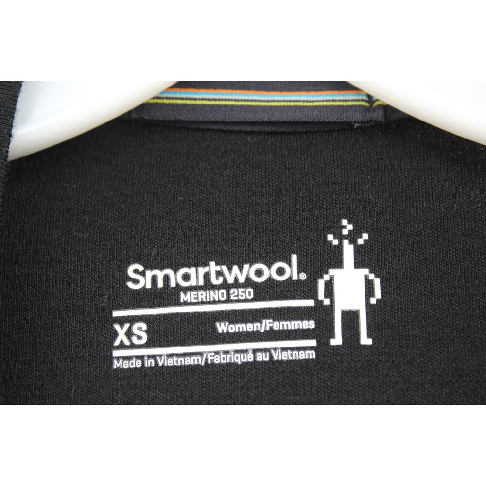 Smartwool Women's Merino 250 Base Layer Crewneck, Black XS - Picture 4 of 6